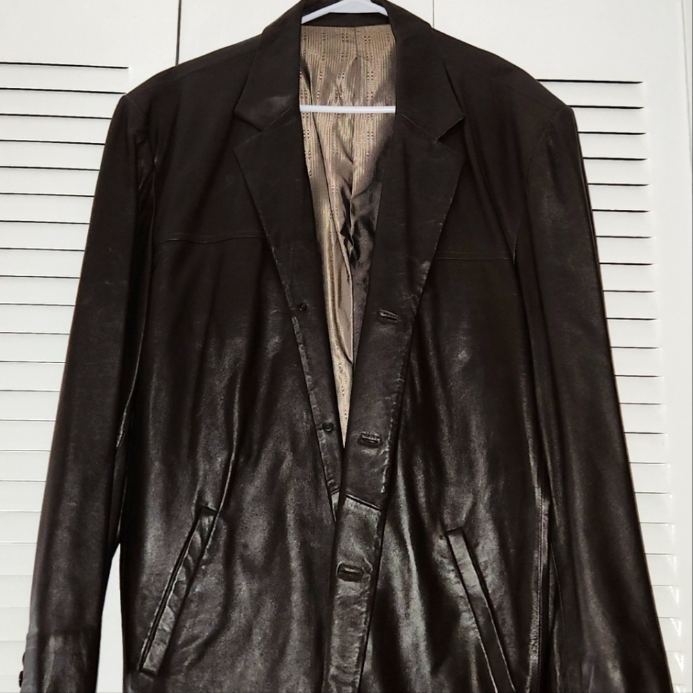 Missoni le collezioni leather coat